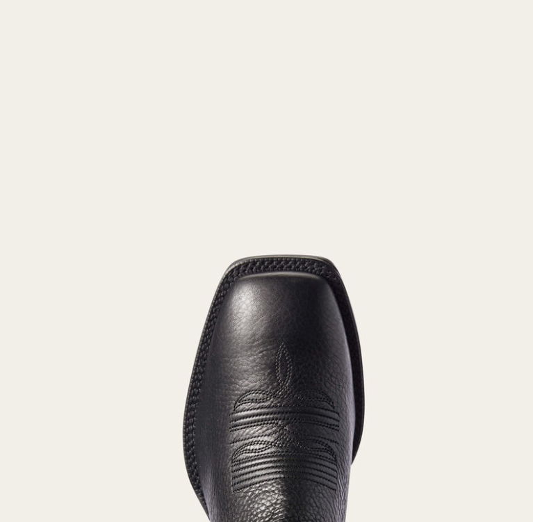 Ariat Booker Chelsea Wide Square Toe Black Western Boot
