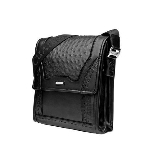 Cuadra Genuine Ostrich Messenger Bag