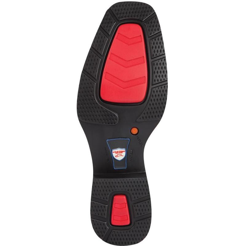 Genuine Leather Square Toe Boot with Rubber Outsole in Pull Up Honey