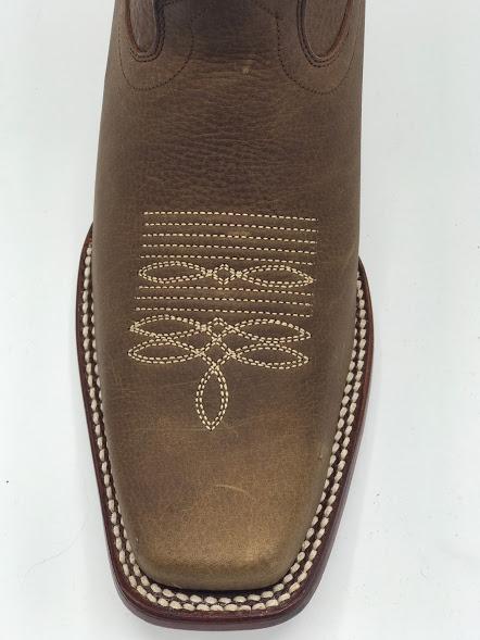 Genuine Leather Square Toe Boot in Rage Honey