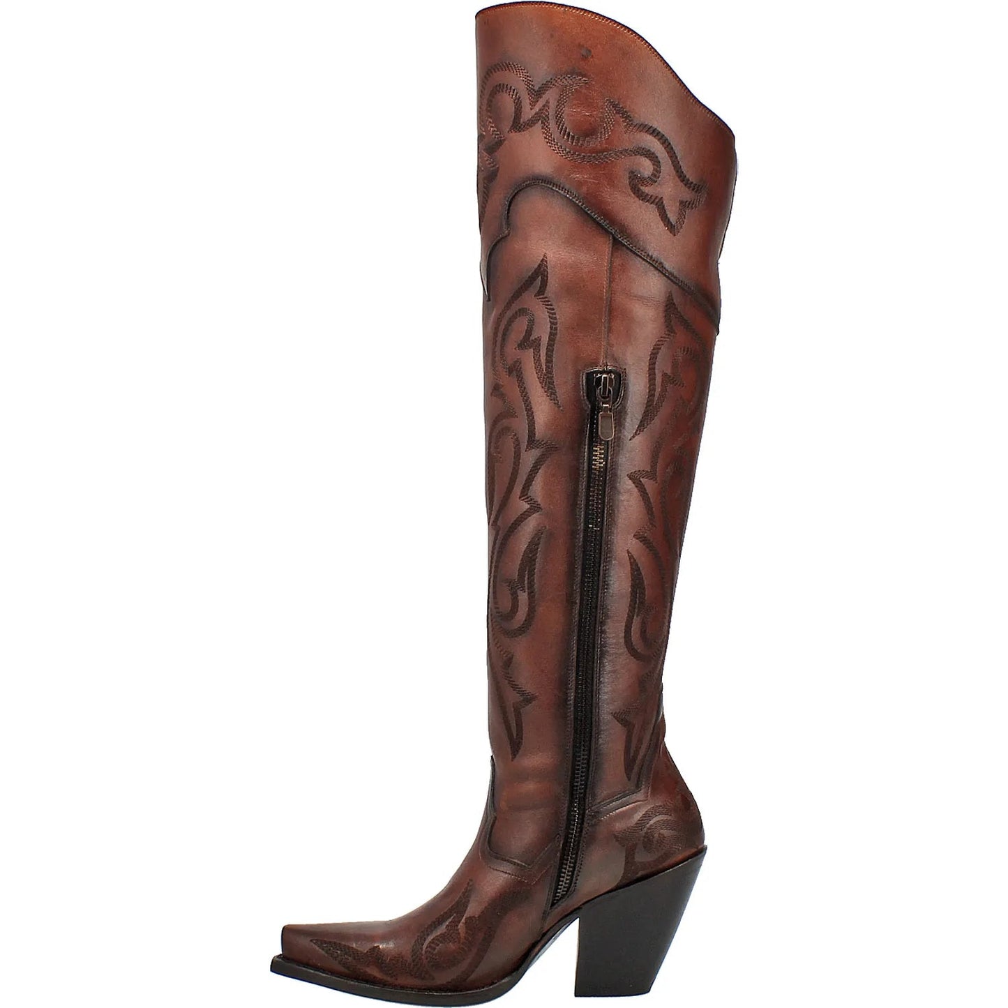 Dan Post Knee High in Chestnut