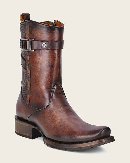 Cuadra Genuine Leather Ankle Boot in Chaos Brown