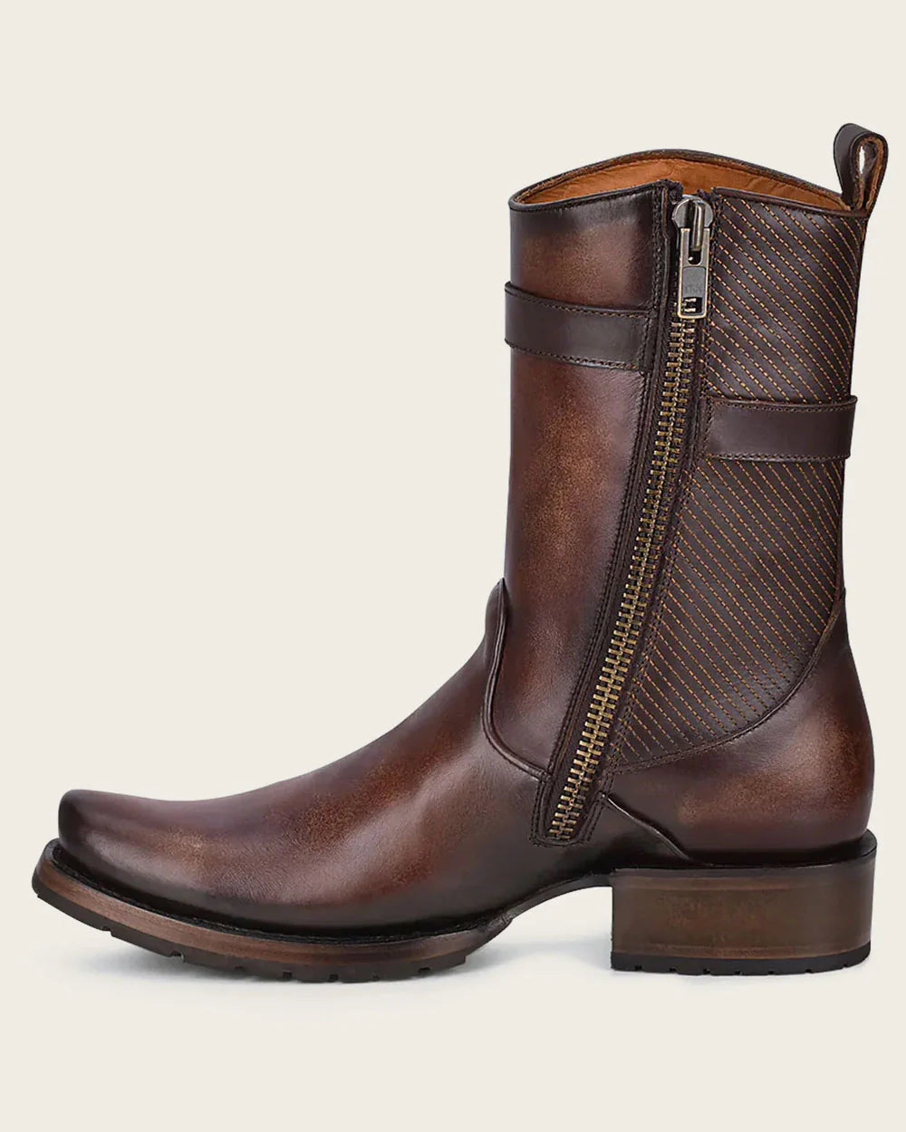 Cuadra Genuine Leather Ankle Boot in Chaos Brown