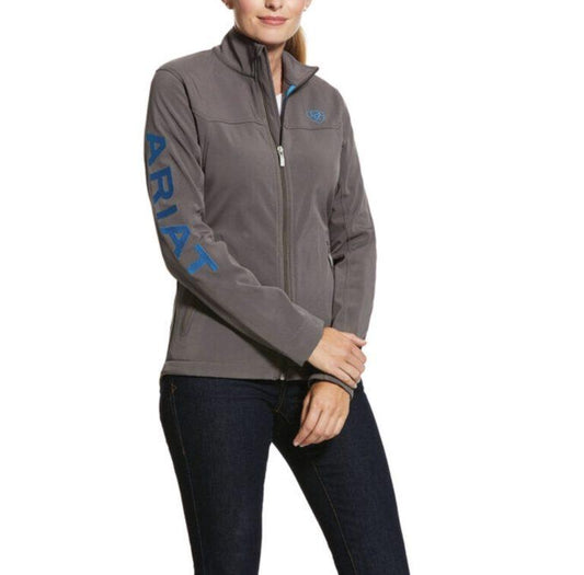 Ariat- Womens New Team Soft-shell Jacket in Gray
