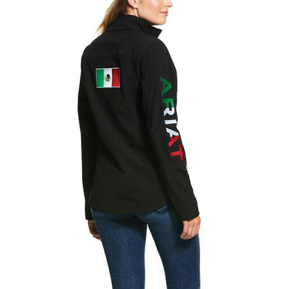 Ariat- Womens Mexico New Team Soft-shell Jacket in Black