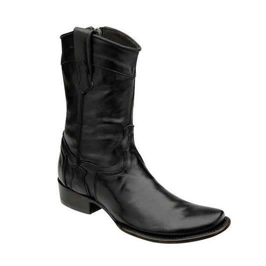 Cuadra Genuine Leather Ankle Boot in Black