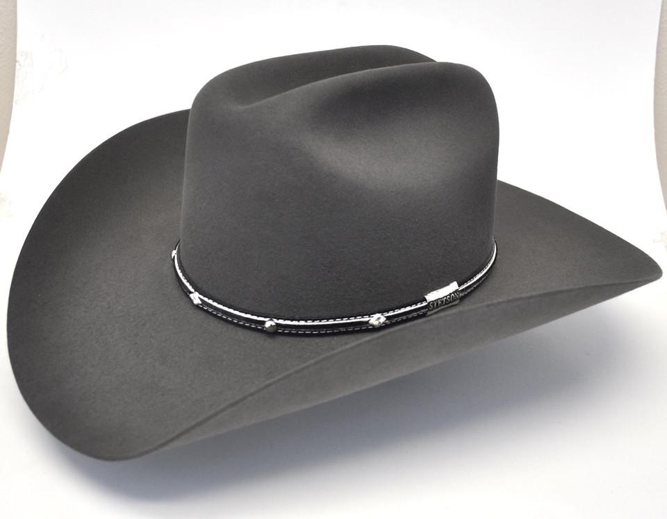 Stetson 6X Angus Felt Hat in Granite Gray