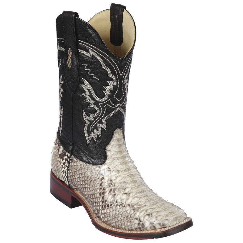 Los Altos Genuine Python ProRodeo Boot with a Double Sole in Natural ...