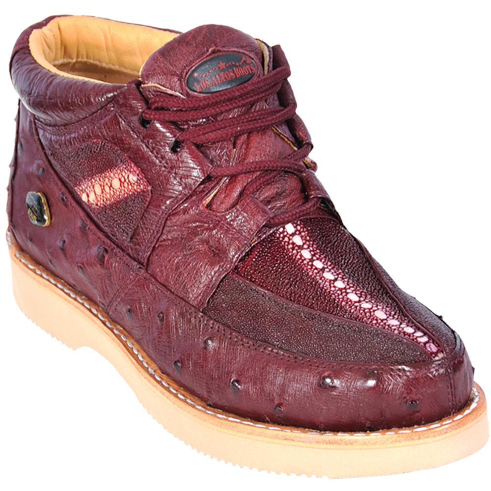 Los Altos Genuine Stingray Casual Shoe in Burgandy