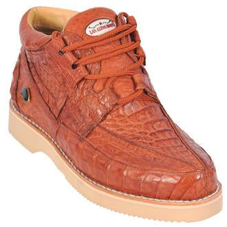 Los Altos Genuine Gator Casual Shoe in Cognac