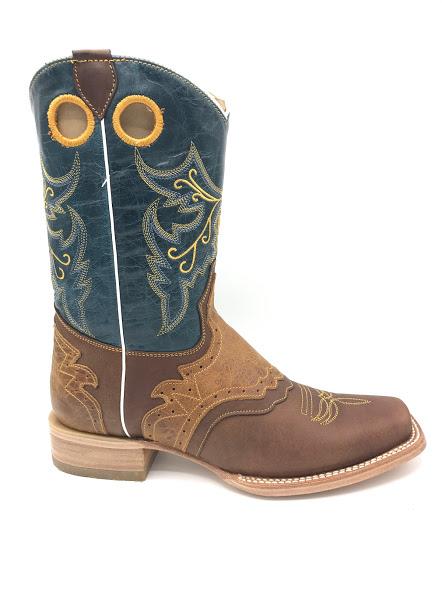 Country Alazan Square Toe Boot in Honey/Tan