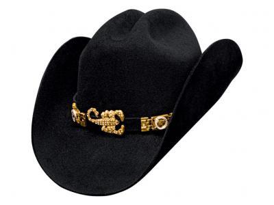 Montecarlo El Maravilloso 10X Rabbit Felt Hat in Black