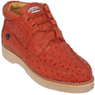 Los Altos Genuine Ostrich Casual Shoe in Cognac